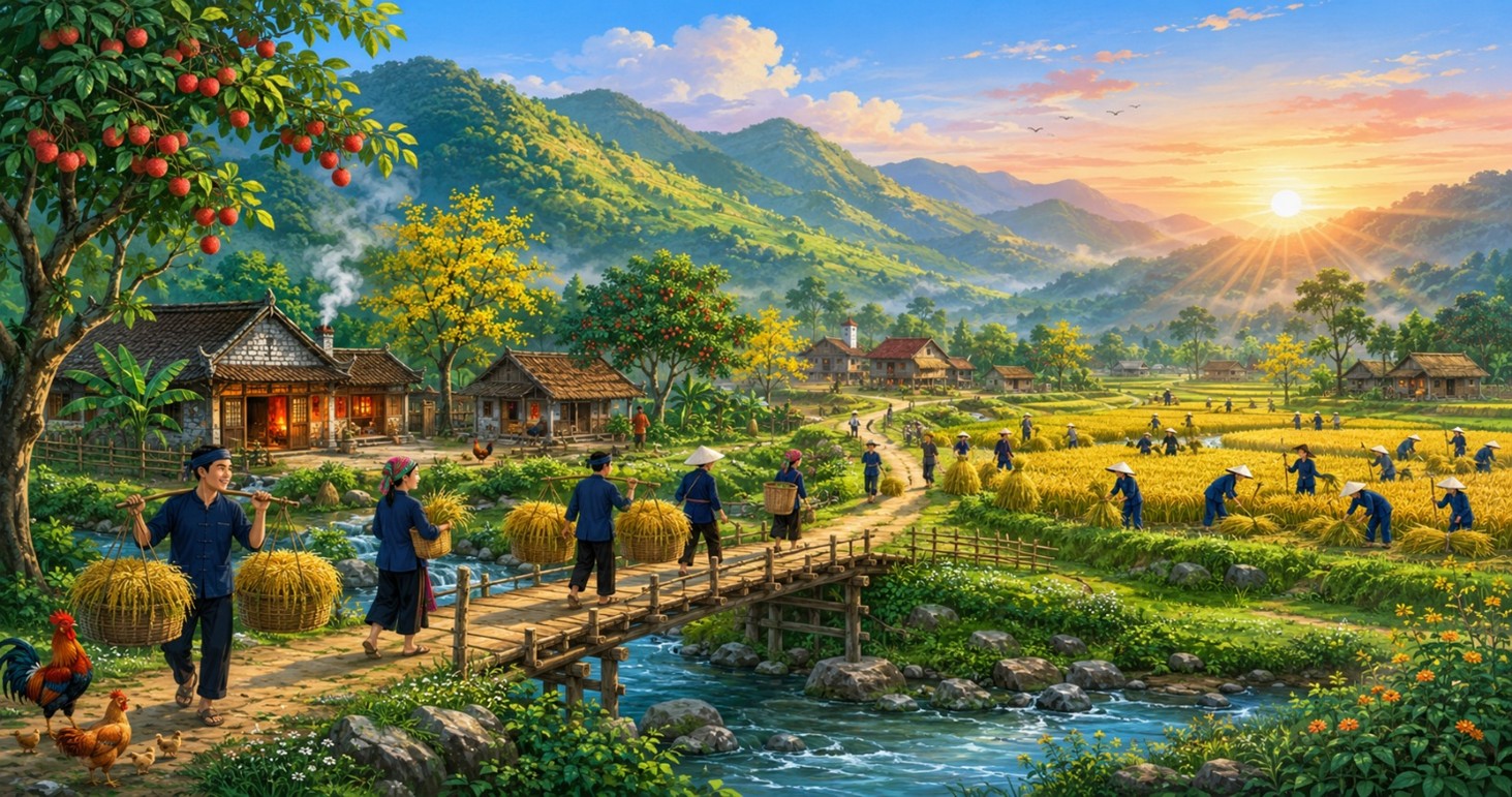 Read more about the article 🌞 BUỔI SÁNG MÙA HÈ TRONG THUNG LŨNG